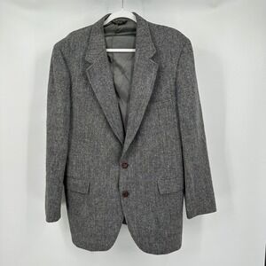 Hunting Horn Mens Harris Tweed Blazer 42R Classic Fit Heritage Wool Herringbone